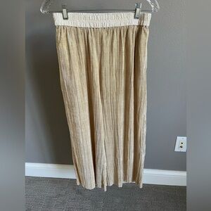 Elevenses Gold wide legged pants